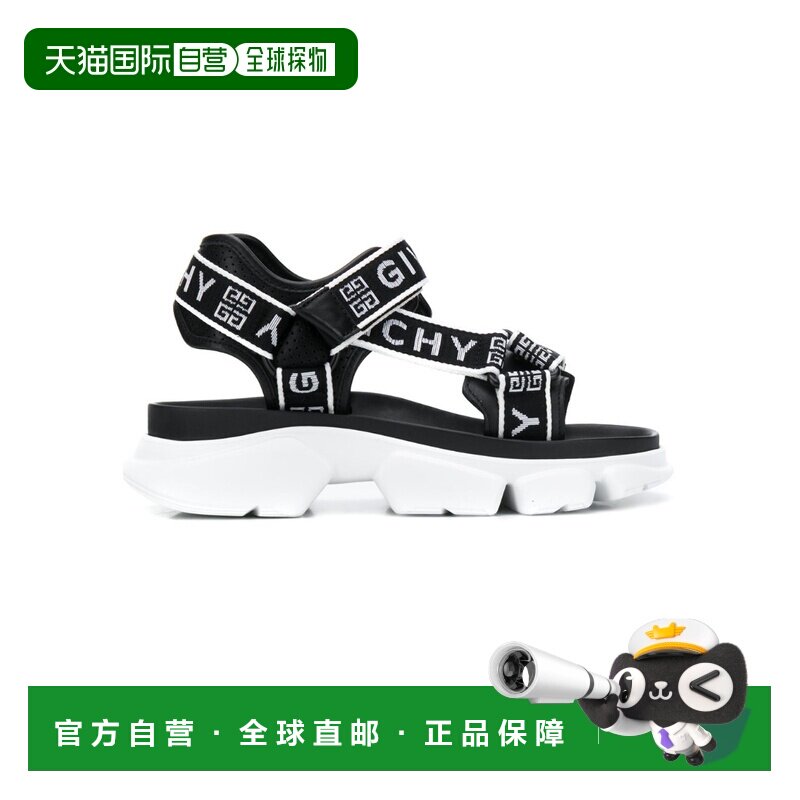 香港直发Givenchy纪梵希女士徽标嵌花露趾凉鞋舒适BE303DE0FP