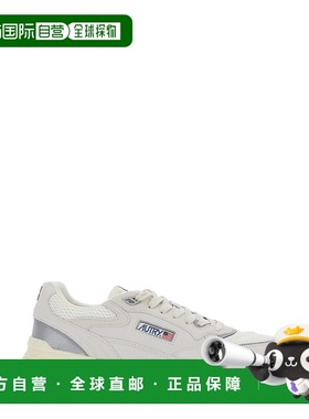 香港直邮AUTRY 男士 'Hyperway' 白色低帮带Logo拼接鞋舌侧边高科