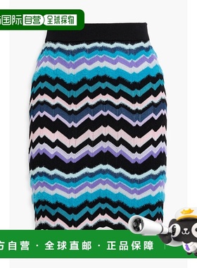 香港直邮MISSONI 米索尼 女士 磨毛钩花迷你半身裙 DS24WH0KBK036