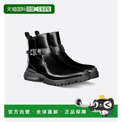 1h可退 香港直邮dior 迪奥 桀傲 男士 黑色皮质靴子 3BO358ZJQ900