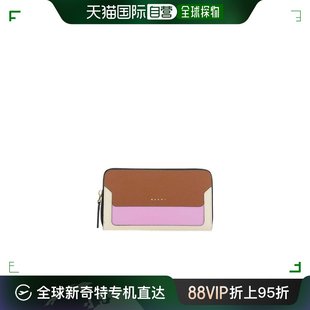 PFMOE11U09LV520 香港直邮Marni SAFFIANO皮质拉链钱包