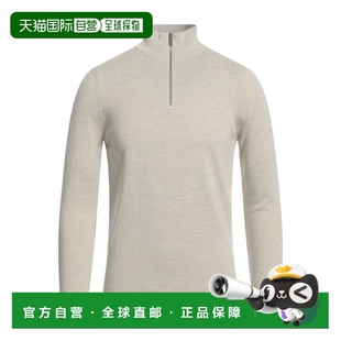 香港直邮Sandro 男士 高领上衣 green绿色 舒适时尚半拉链毛衣