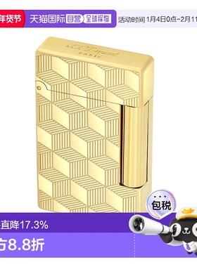 自营欧洲直邮S.T.Dupont法国都彭 INITIAL创始系列金色黄火焰打火
