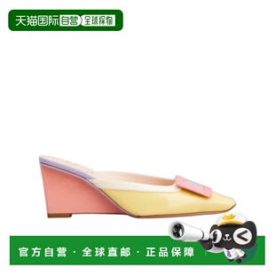 1h可退 香港直邮Roger Vivier Belle Vivier 坡跟穆勒鞋 RVW80644