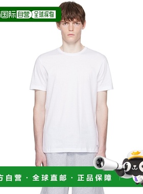 香港直邮BOSS 波士 男士 白色 BECKHAM 联名 Mercerised Cotton T
