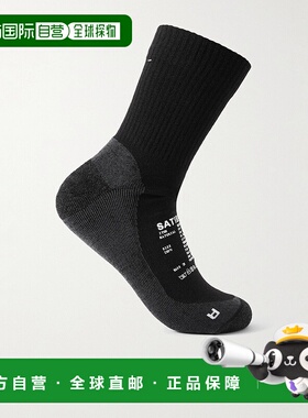 1h可退 香港直邮Satisfy 男士 弹力美利奴羊毛混纺袜子 32002BK