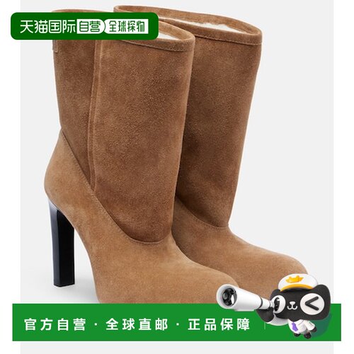 1h可退 香港直邮Balenciaga 巴黎世家 女士 Fargo 80 绒面革短靴