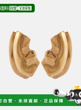 1h可退 香港直邮KHAITE 女士 Amato 镀金耳环 metal金属色 舒适时