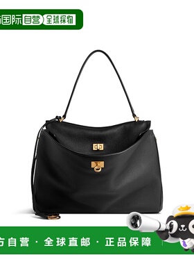 欧洲直邮BALENCIAGA (2025 年新品) 黑色中号 Rodeo 女式手提包