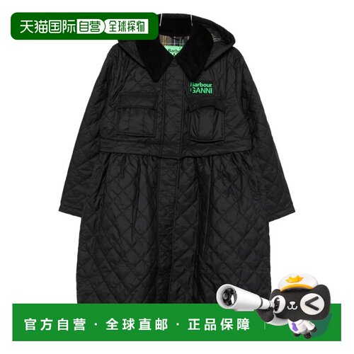 香港直邮Barbour 女士户外风衣 LQU1890LQUBK11 SS2026 黑色 Barb
