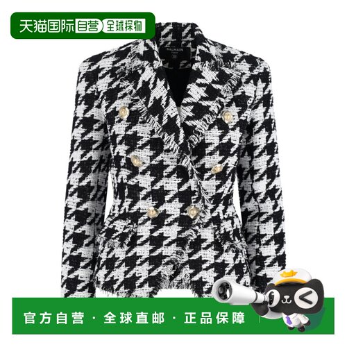 1h可退 香港直邮Balmain 双排扣西装外套 FF1SI504CG17休闲风