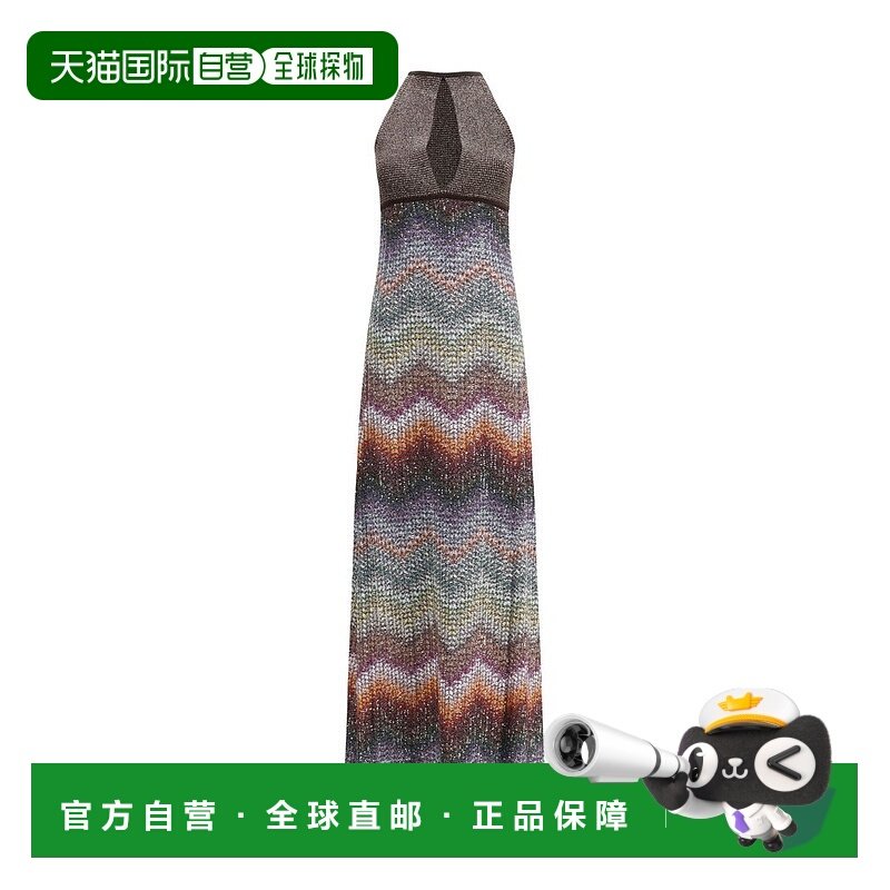 1h可退 香港直邮MISSONI 米索尼 女士 長款露背連身裙 DS26SG05BC