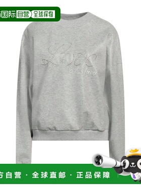 1h可退 香港直邮moschino 爱莫斯奇诺 女士 卫衣 grey灰色 舒适时