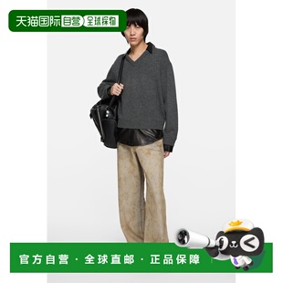 自营欧洲直邮Acnes Studios 1981男士沙色棉阔腿牛仔裤