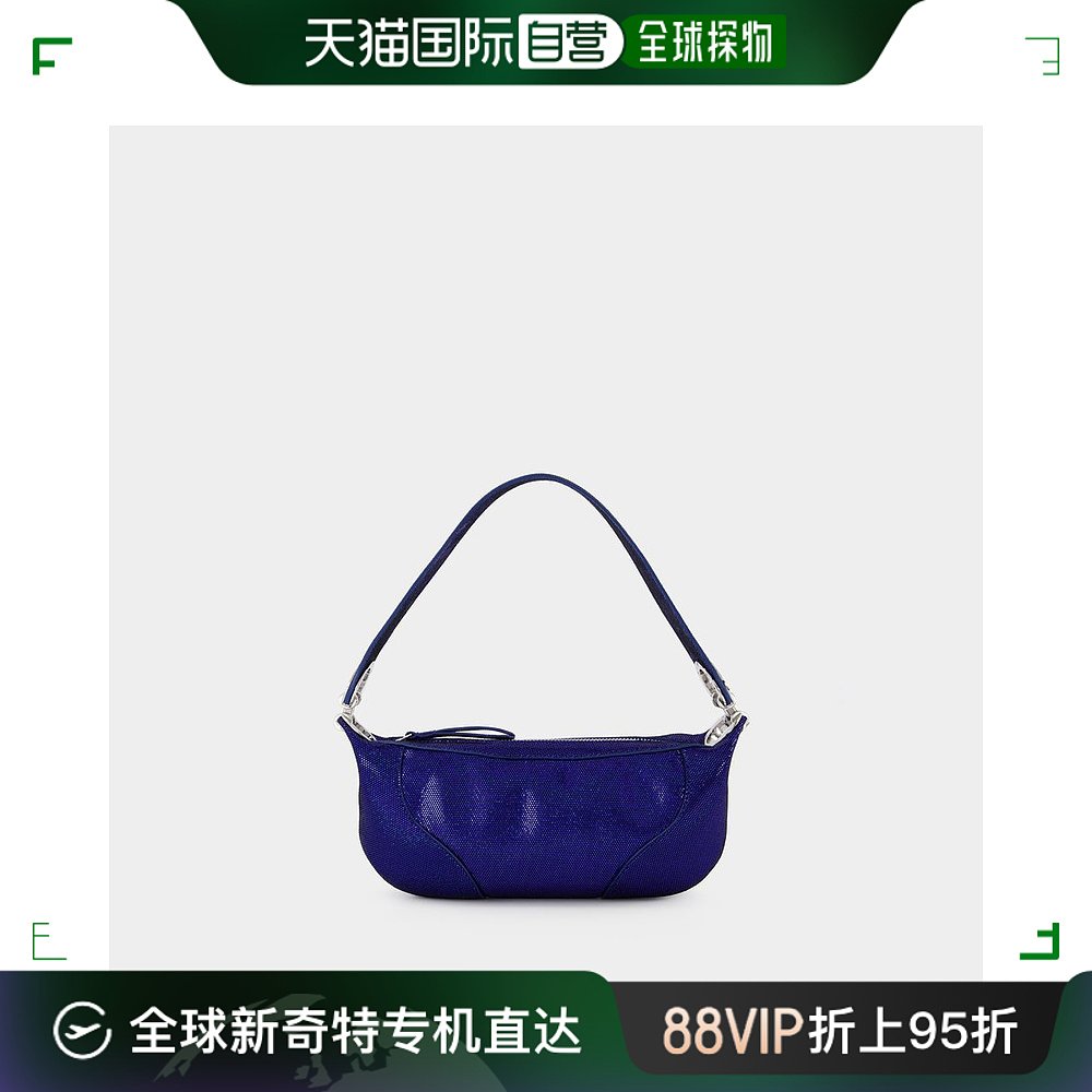 欧洲直邮BY FARMini Amira Hobo Bag - By Far - Blue - Leather 箱包皮具/热销女包/男包 通用款女包 原图主图