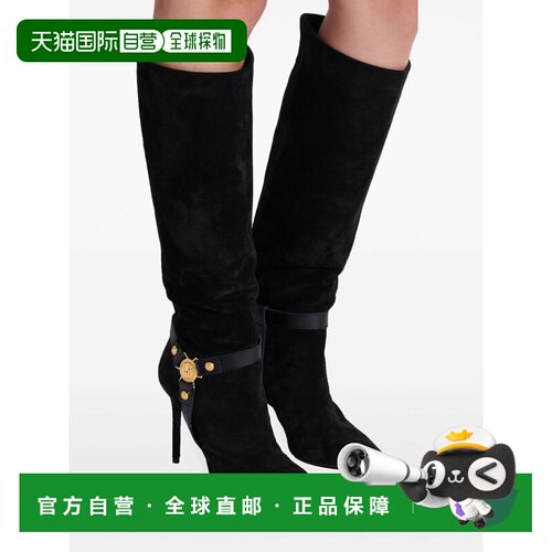 1h可退 香港直邮BALMAIN 女士靴子 DN1TA046LSOV0PA AW2024 黑色