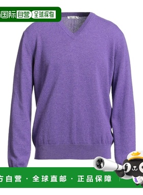 1h可退 香港直邮The Row 男士 羊绒混纺毛衣 purple紫色 舒适时尚