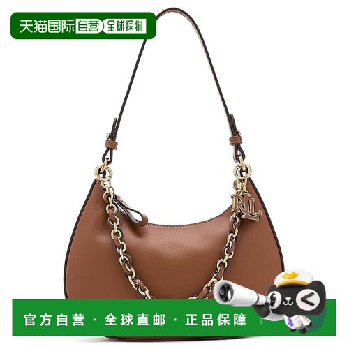 美国直邮Lauren Ralph Lauren 女士 Marcy 皮革中号拉链肩包
