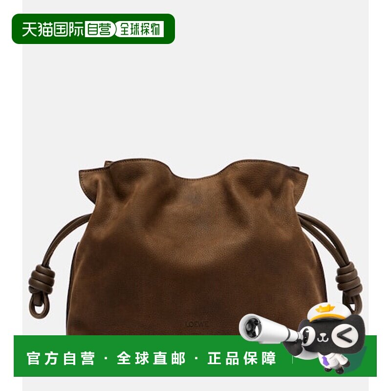 1h可退 香港直邮LOEWE 罗意威 女士 Flamenco 中号绒面革手包
