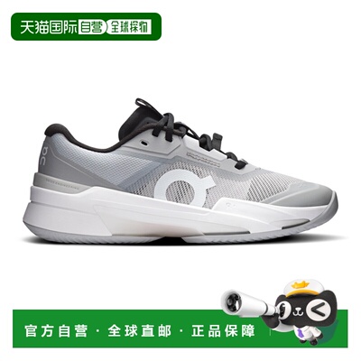 自营欧洲直邮On昂跑 THE ROGER Pro Fire女士灰色/黑色网布网球鞋