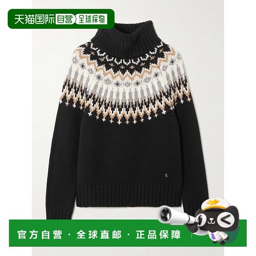 1h可退 香港直邮bogner 博格纳 女士 Ingrid 'Fair Isle' 羊绒高