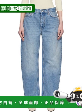 1h可退 香港直邮ANINE BING 女士 蓝色 Fritz 牛仔裤 A0611764WHD
