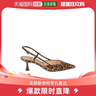 香港直邮Gianvito G9533255LAC 豹纹图案露跟高跟鞋 Rossi