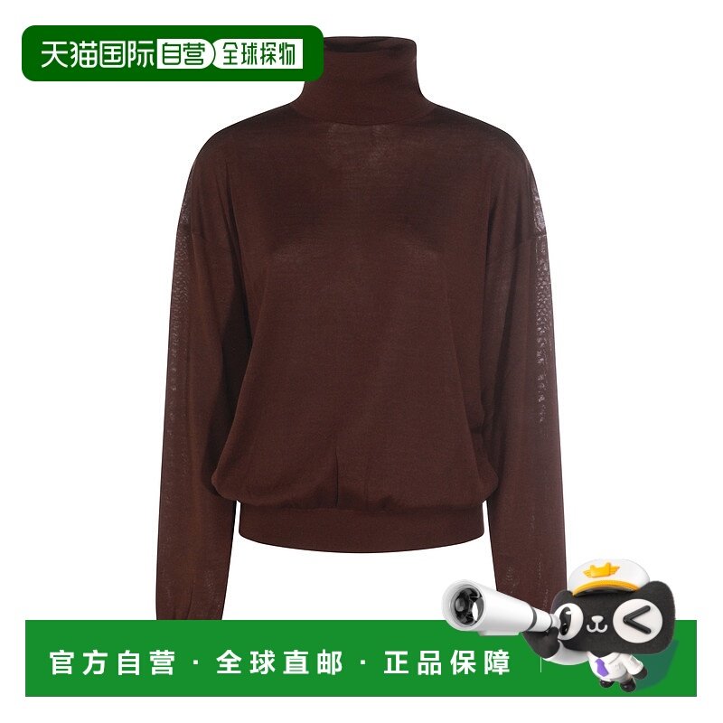 1h可退 香港直邮Saint Laurent 圣罗兰 女士 羊毛羊绒真丝混纺高,女装/女士精品,毛针织衫,淘宝优惠券,粉丝福利购,淘宝优惠卷