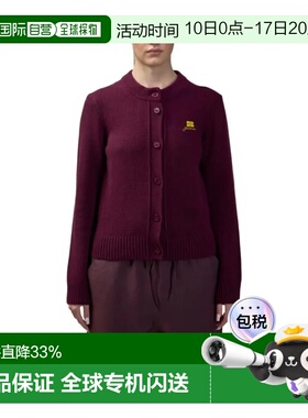 1h可退 香港直邮GANNI 甘尼 女士 带Logo针织开衫 K2593 red红色