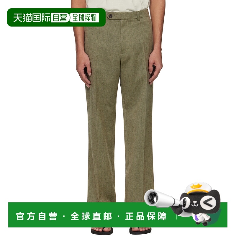 香港直邮The Row 男士 卡其色 Seth 长裤 557W3790休闲裤阔腿裤