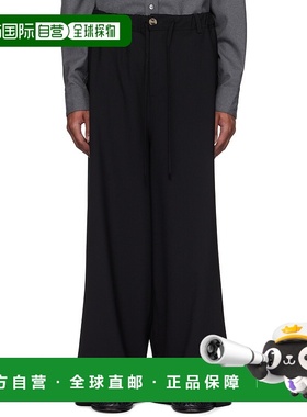 香港直邮Marni 玛尼 男士 黑色长裤 PUMU0290A1UTP771羊毛休闲裤