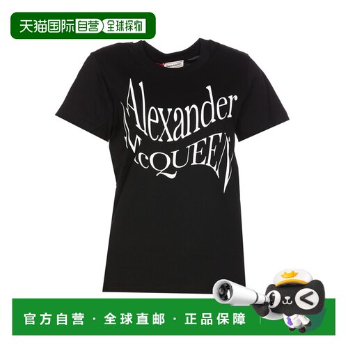 香港直邮ALEXANDER MCQUEEN 女士T恤 781403QZALT【付后1h可退】