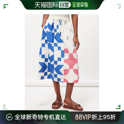 香港直邮SEA 海洋 女士 Tanya 拼布棉质半身裙