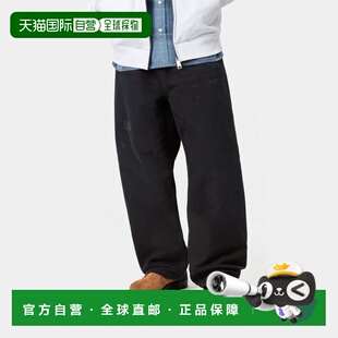 子长裤 自营欧洲直邮Carhartt 黑色宽松直筒棉裤 Brandon男士 WIP