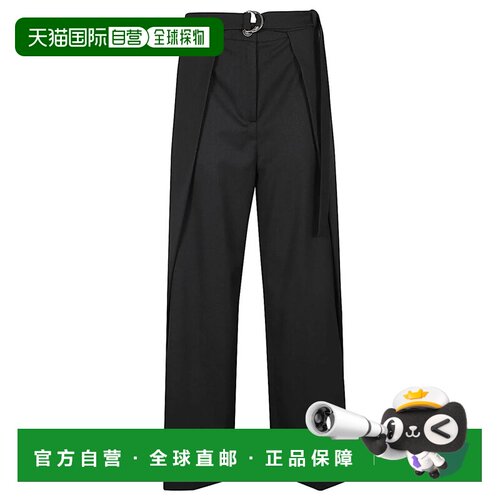 香港直邮ERIKA CAVALLINI 女士休闲裤 P4SH06Y690 SS2024 黑色