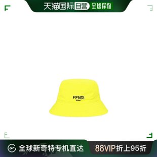 香港直邮Fendi 男童LOGO双面渔夫帽童装 芬迪