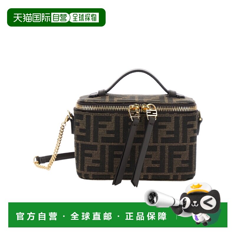 香港直邮FENDI 女士手提包 8BS108AFMPF1GL7 CO 花色 拉链化妆单