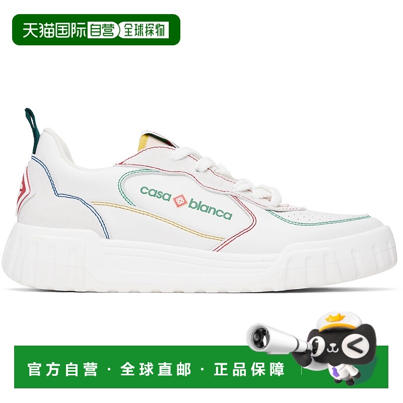 香港直邮Casablanca 男士 白色 Court 运动鞋 APS25SNK01702M