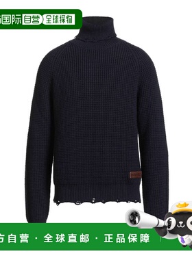 香港直邮Dsquared2 二次方 男士 高领上衣 blue蓝色 舒适时尚