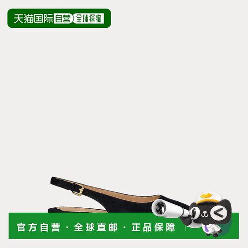 自营欧洲直邮Ralph Lauren拉夫劳伦 女士绒面革Londyn后系带芭蕾