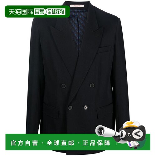 香港直邮VALENTINO 男士夹克 VCEE058HU598 SS2023 深蓝色 VALENT