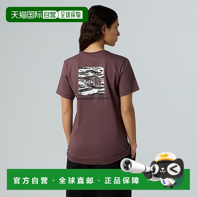 自营欧洲直邮北面 NSE Box Edge Of Light Infill女士休闲T恤 THE
