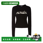香港直邮Moncler 盟可睐 女士 1h可退 徽标羊毛羊绒毛衣 K20939C0