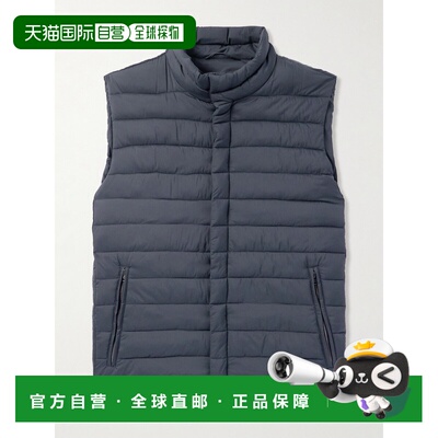 1h可退 香港直邮Herno 男士 高领马甲 PC001ULE12456Z blue蓝色