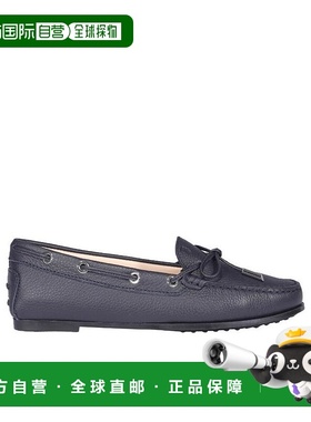 香港直邮Tod's 海军蓝系带乐福鞋 XXW74B050305J1女鞋一脚蹬
