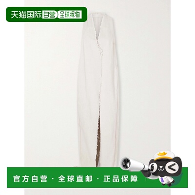 1h可退 rick owens 瑞克 欧文斯 女士 Cyclops 磨破牛仔大衣
