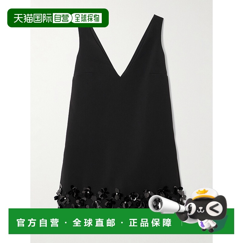 1h可退 香港直邮Self-Portrait 女士 精饰缎面绉纱迷你连衣裙 RS2