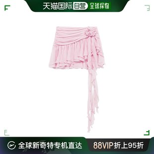 香港直邮Blumarine 4G002A 雪纺迷你半身裙