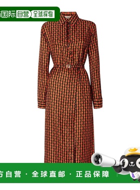 香港直邮Fendi 圆点图案连衣裙 FDD443AVJ6真丝