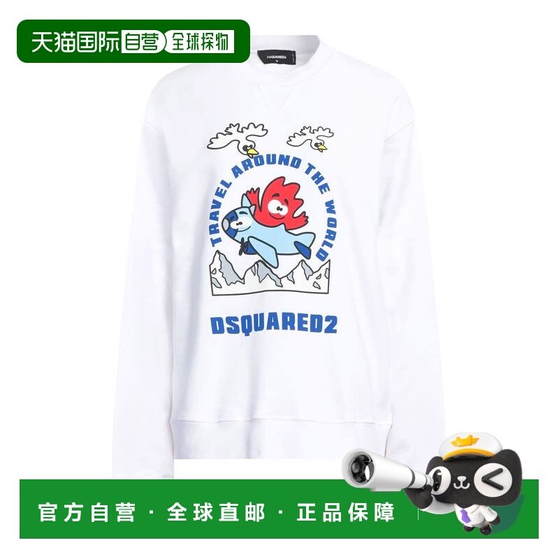 香港直邮Dsquared2 二次方 女士 运动衫 white白色 舒适时尚卫衣